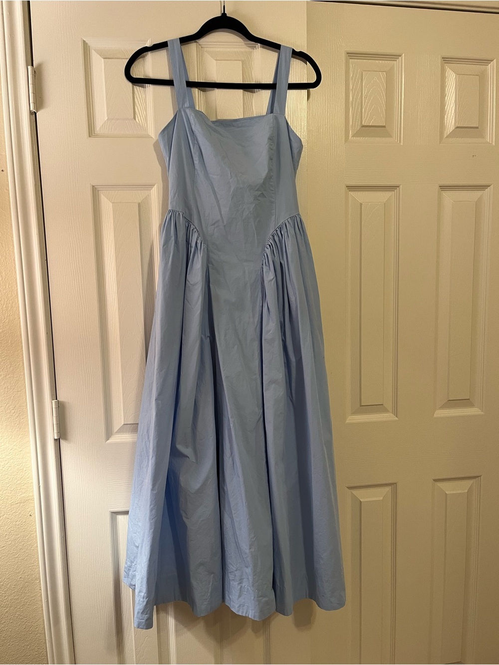 Light Blue Woman's Sleeveless A-Line Dress